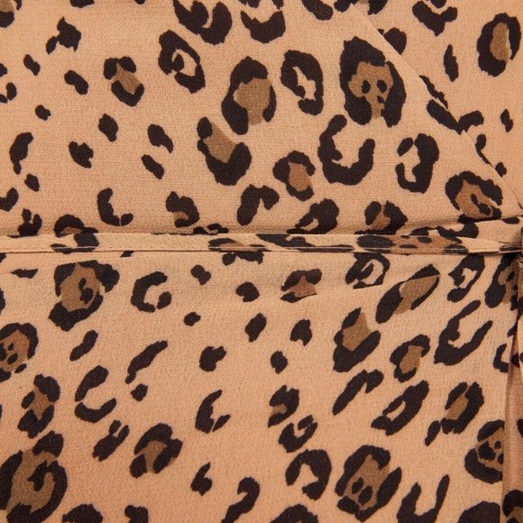Reformation Cheetah Print Wrap Dress - Picture 2 of 5